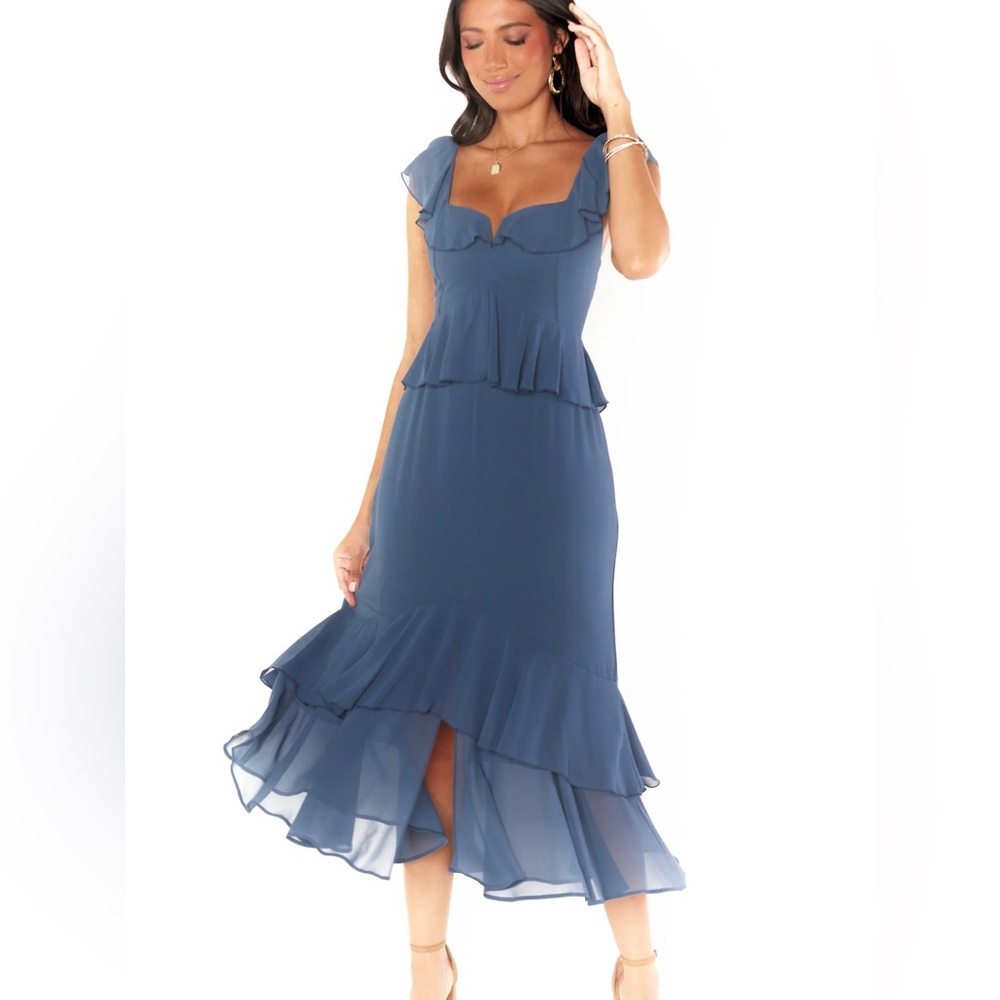 Show Me Your MuMu Blue Maxi Dress - Picture 12 of 12